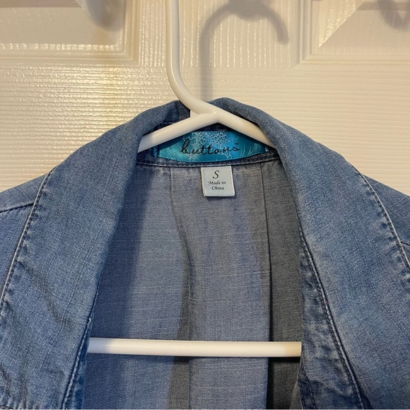 Buttons Jean Button Down Shirt - Picture 8 of 10